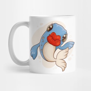 Big Lips Funny Fish Mug